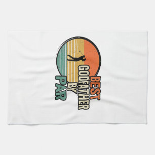 Bester Pate von Par Vintage Golf Vektor Design_1 Geschirrtuch
