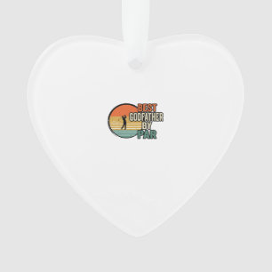Bester Pate von Par Vintage Golf Vektor Design_1 Ornament