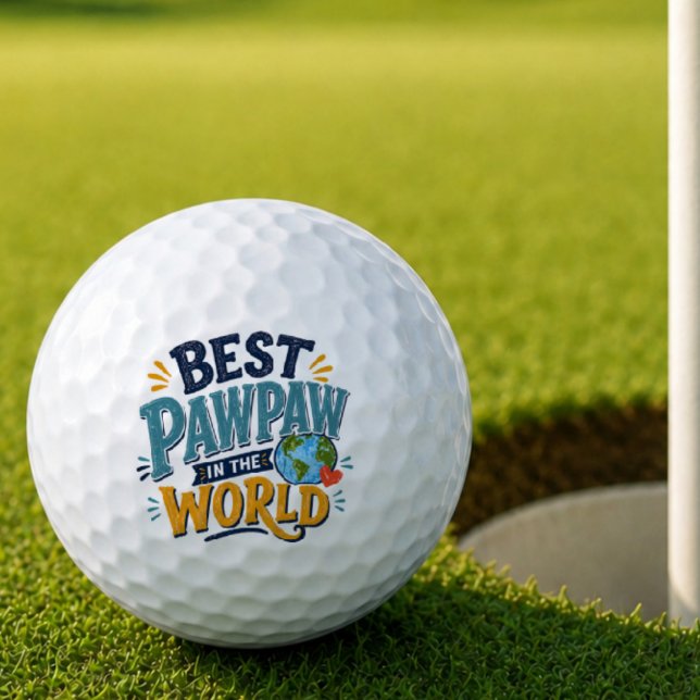 Bester Pawpaw der Welt Golfball (Von Creator hochgeladen)