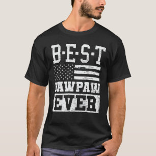 Bester Pawpaw je amerikanische Flagge Vintag Opa T-Shirt