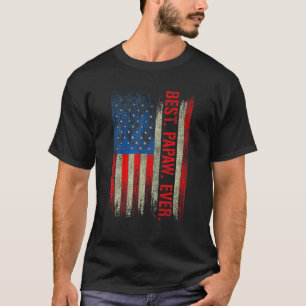 Bester Pawpaw je amerikanischer Flag Funny Vaterta T-Shirt