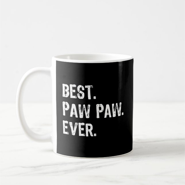 Bester Pawpaw je Father's Day Geschenk Weihnachten Kaffeetasse (Links)