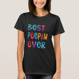 Bester Peepaw je farbenfroh, Papa-Shirt, Vater-Ges T-Shirt