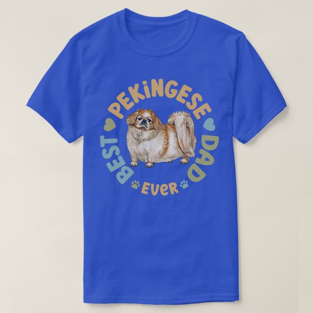 Bester Pekingese-Vater je T-Shirt (Design vorne)