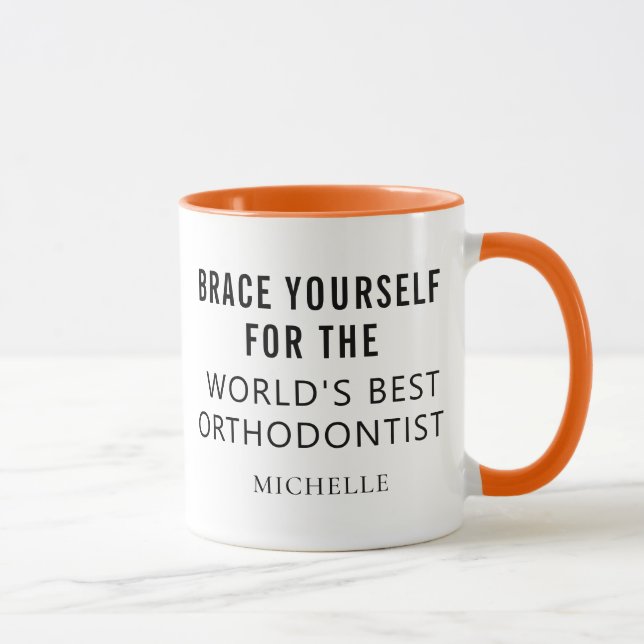 Bester Personalisierter orthodontitischer Beruflic Tasse (Rechts)