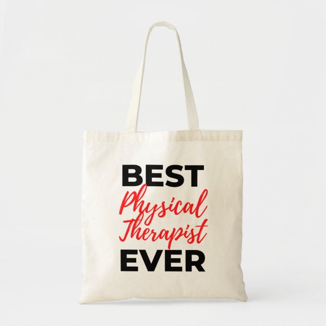 Bester Physiotherapeut je 2 Tragetasche (Vorne)