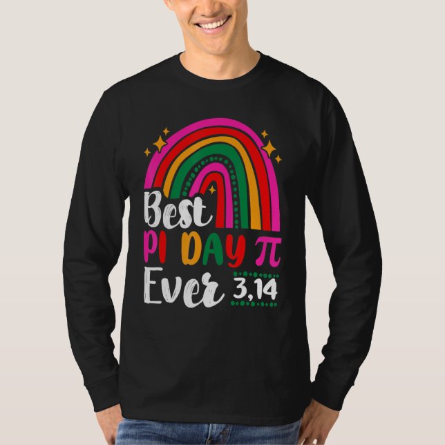 Bester Pi Day Rainbow 3 14 Pi Symbol Mat T-Shirt (Vorderseite)