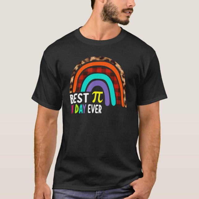Bester Pi Day Rainbow 3 14 Pi Symbol Mat T-Shirt (Vorderseite)