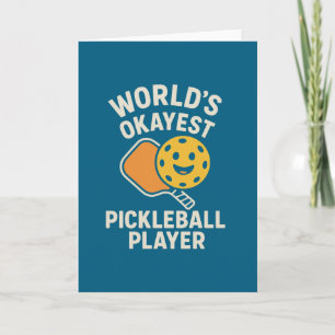 Bester Pickleball-Spieler der Welt Dankeskarte