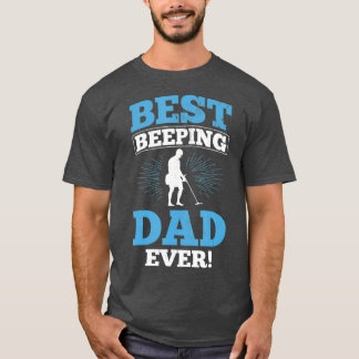 Bester piepender Vater aller Zeiten Metaldetektor T-Shirt