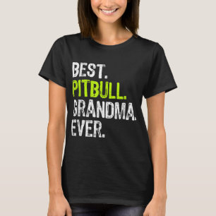 Bester Pitbull Oma je Hund Lover T-Shirt