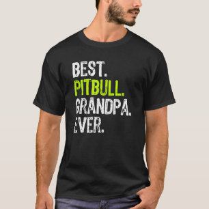 Bester Pitbull-Opa Aller Zeiten Hundeliebhaber T-Shirt