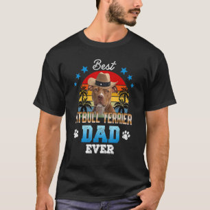 Bester Pitbull-Vater Aller Zeiten Bester Vater Hun T-Shirt