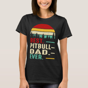 Bester Pitbull-Vater Ever Funny Retro Vintager Vat T-Shirt