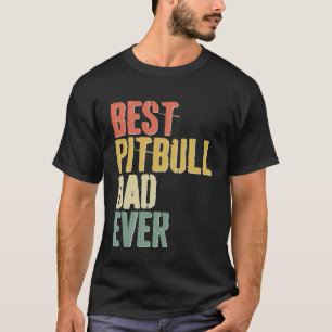 Bester Pitbull-Vater je Hund Vatertag T-Shirt