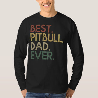 Bester Pitbull-Vater je Retro Vintag T-Shirt