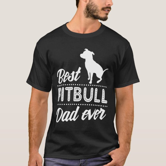 Bester Pitbull-Vater überhaupt Neu T-Shirt (Vorderseite)
