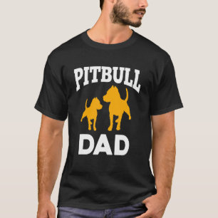 Bester Pitbull-Vater-Zitat-Hund Familienhaustier T-Shirt