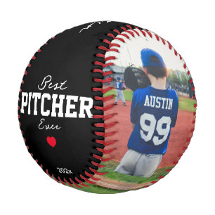 Bester Pitcher je 3 Foto Collage Kindertag Baseball