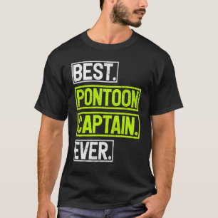 Bester Pontoon Captain Ever Pontoon Boat T-Shirt