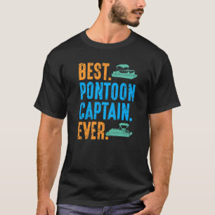 Bester Pontoon Kapitän je Pontooning Boat Kit Moto T-Shirt
