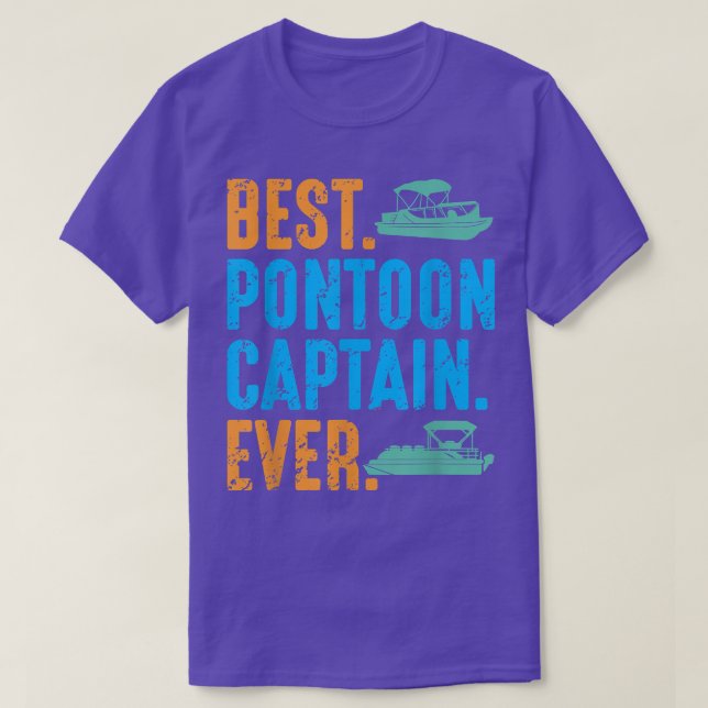Bester Pontoon Kapitän je Pontooning Boot Kit Moto T-Shirt (Design vorne)