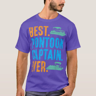 Bester Pontoon Kapitän je Pontooning Boot Kit Moto T-Shirt