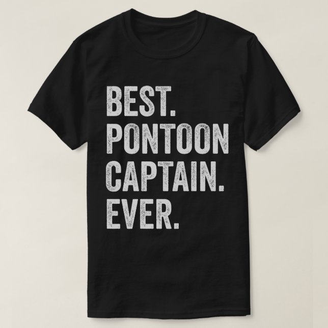 Bester Pontoon Kapitän je T-Shirt (Design vorne)
