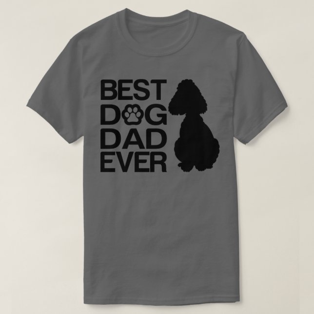 Bester Poodle-Vater je Bester Poodle-Mixes Vater D T-Shirt (Design vorne)
