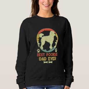 Bester Poodle-Vater je Vintag Poodle Sweatshirt