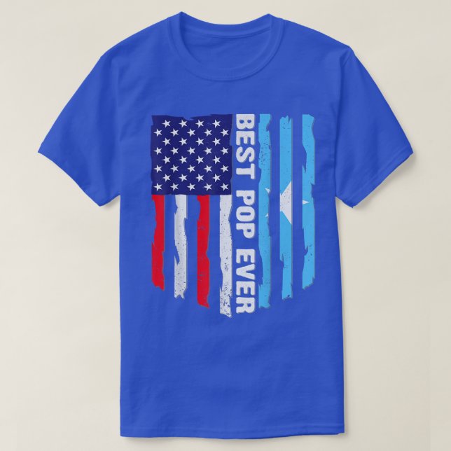 Bester Pop je amerikanischer somalischer Flaggen G T-Shirt (Design vorne)