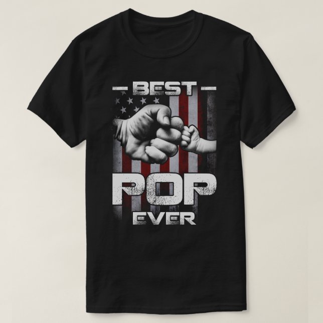 Bester POP je Faustblase in der US-Flagge T-Shirt (Design vorne)