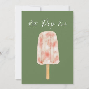 Bester Pop je Funny Popsicle Vatertag Card Feiertagskarte