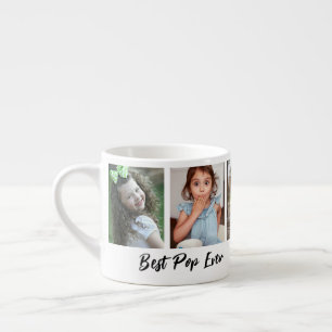 Bester Pop je Großkinder 5 FotoCollage Espressotasse