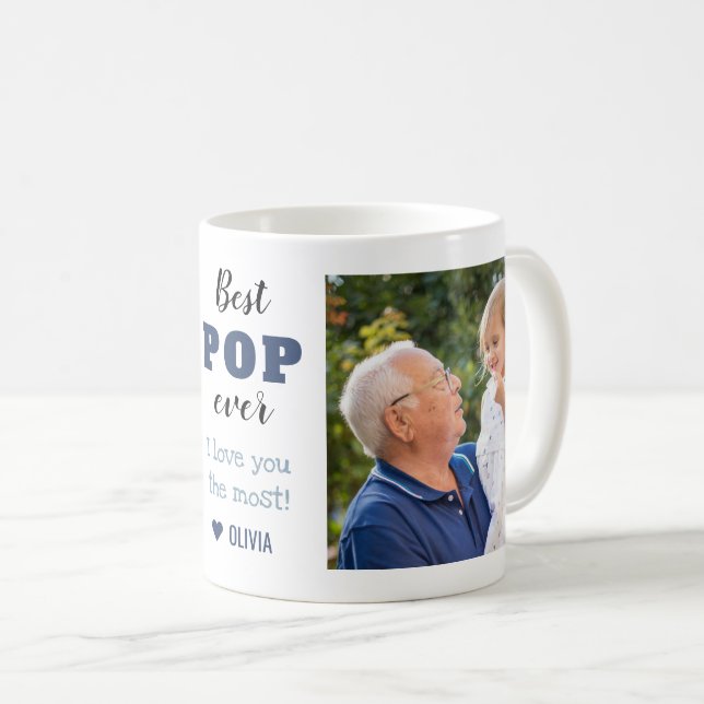 Bester Pop je Liebe Sie maximal 2 Foto Kaffeetasse (VorderseiteRechts)
