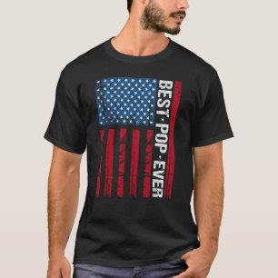 Bester Pop je US-Flagge Großvater-Väter-Tagesgesch T-Shirt