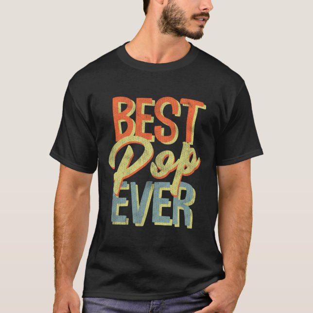 Bester Pop je Vatertag Geschenke Opa T-Shirt (Vorderseite)