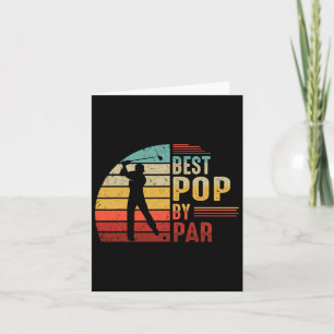 Bester Pop mit Par Golf Lover Vatertag Geschenke f Karte