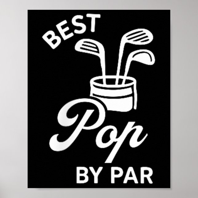 Bester Pop Nach Par Lustiger Par Abschlag Papa Gol Poster (Vorne)