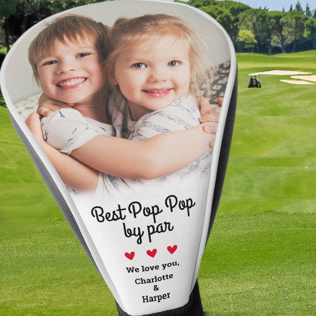 Bester Pop Pop nach Par Erstellen eines einzigarti Golf Headcover (Best Pop Pop By Par Create Unique Custom Photo Golf Head Cover)