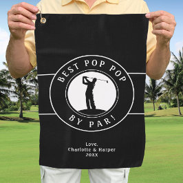 Bester Pop Pop Par Elegante Sportarten Schwarz & W Golfhandtuch