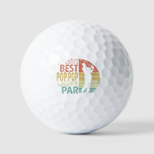 Bester POP POP Par Golf Golfer Golfball (Vorderseite)