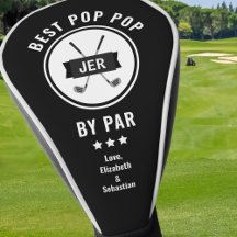 Bester Pop Pop Par Golfer Golf Lover Modern Black