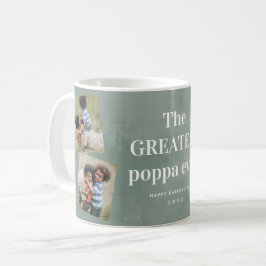 Bester Poppa-Foto-Collage Grandeltern Tag Kaffeetasse