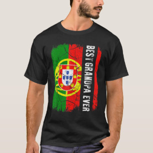 Bester portugiesischer Großvater je Flagge T-Shirt