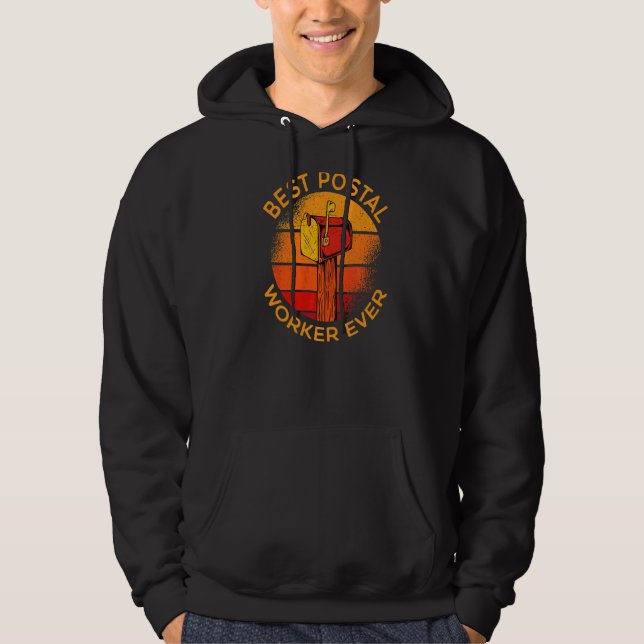 Bester Postarbeiter je Mail Courier Mailman Postm Hoodie (Vorderseite)