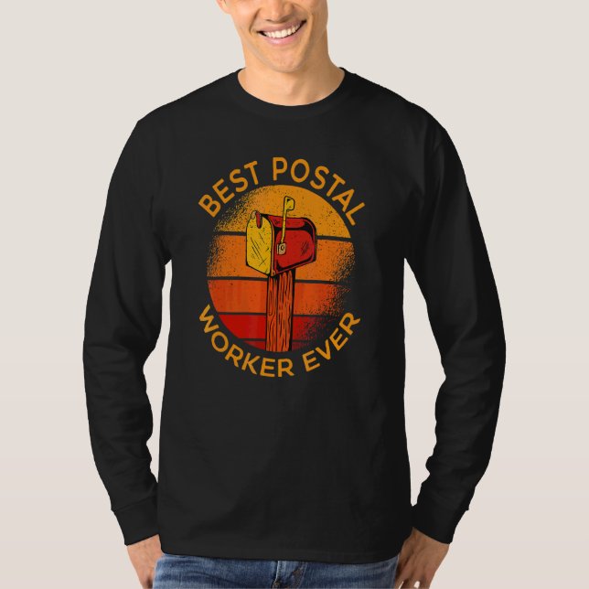 Bester Postarbeiter je Mail Courier Mailman Postm T-Shirt (Vorderseite)