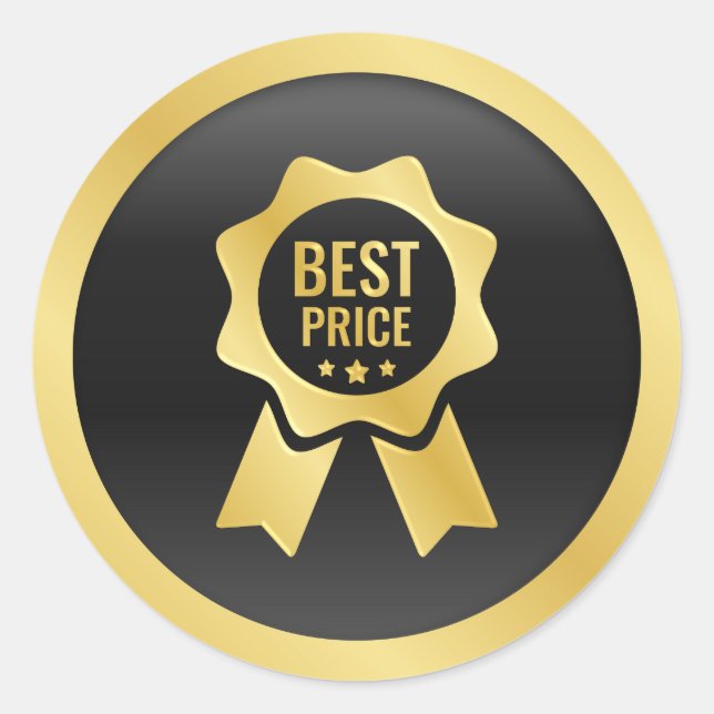 Bester Preis Runder Aufkleber (Vorderseite)