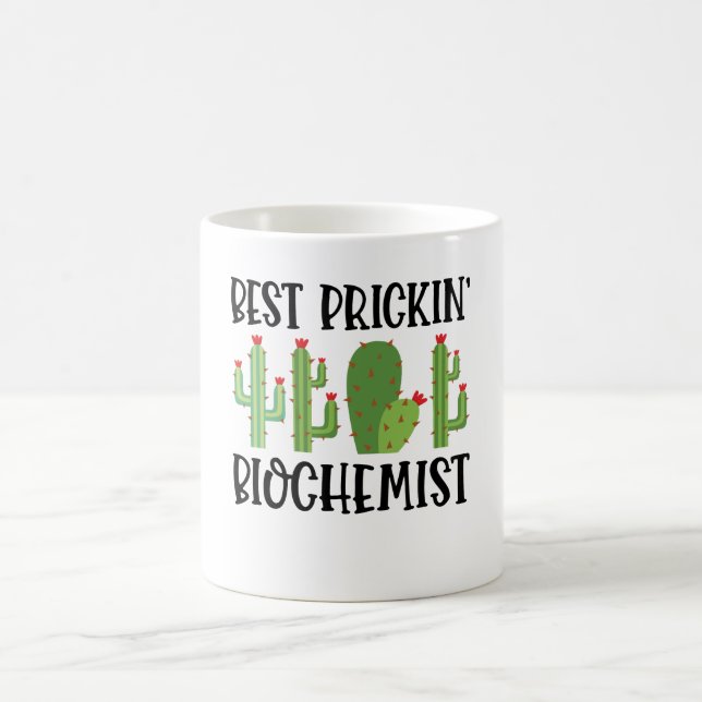 Bester Prickin-Biochemiker Kaffeetasse (Mittel)