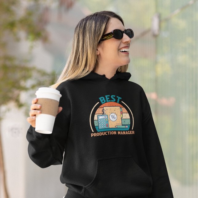 Bester Produktionsmanager - Retro Hoodie (Von Creator hochgeladen)